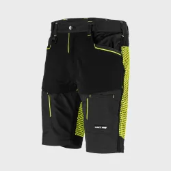
                  LAHTIPRO Spodenki krótkie dekarskie czarno-zielone z wstawkami stretch CE rozmiar XXL L4072005